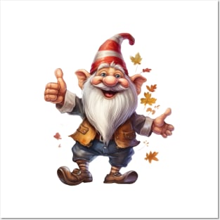 Autumn Happy Gnome #7 Posters and Art